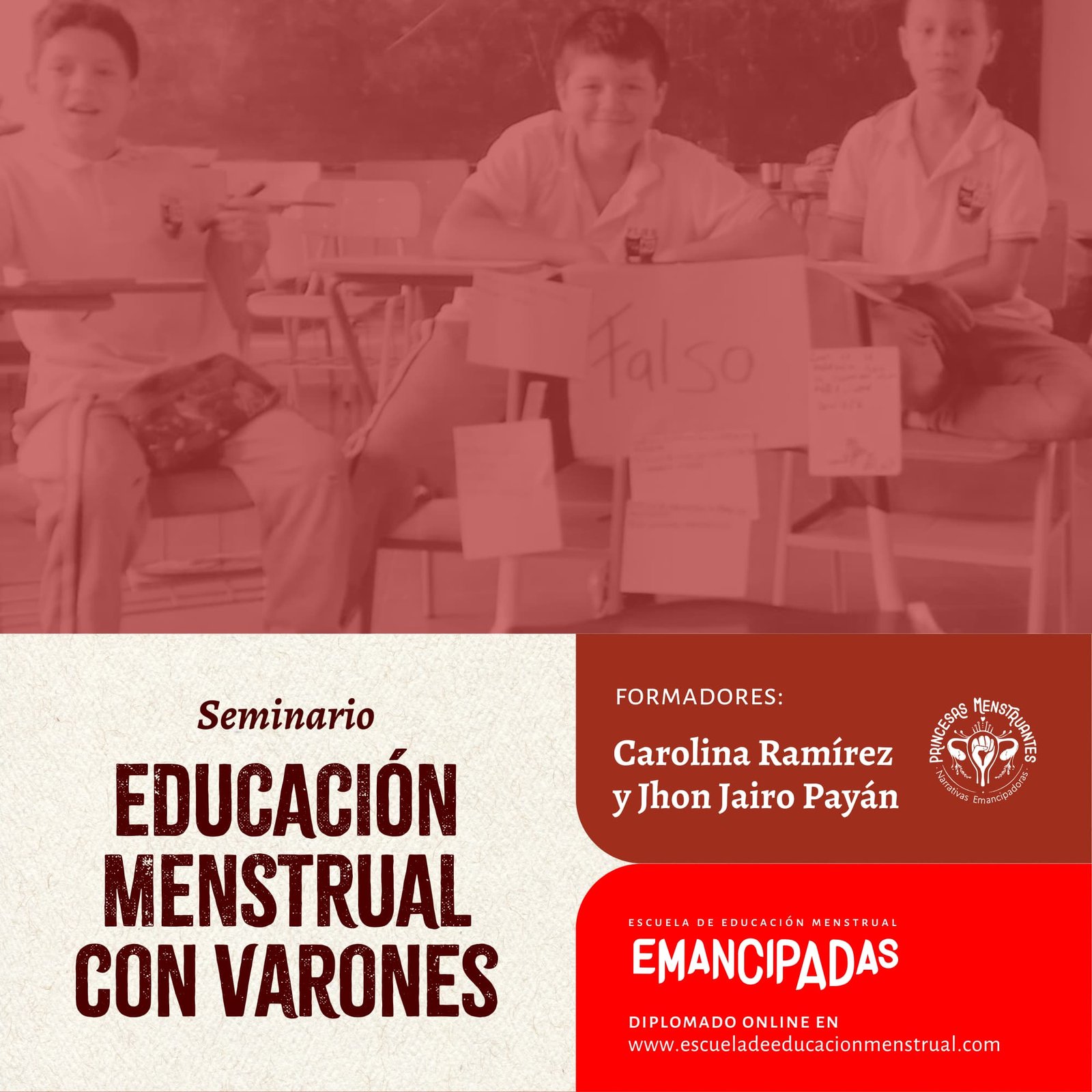 Seminario Educación Mentrual con Varones Seminario Educación Mentrual con Varones